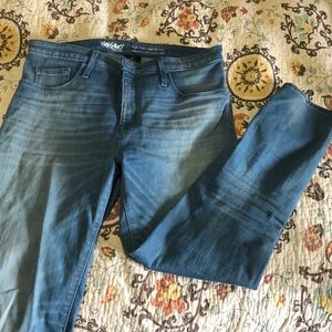 Light blue jegging capris